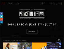 Tablet Screenshot of princetonfestival.org